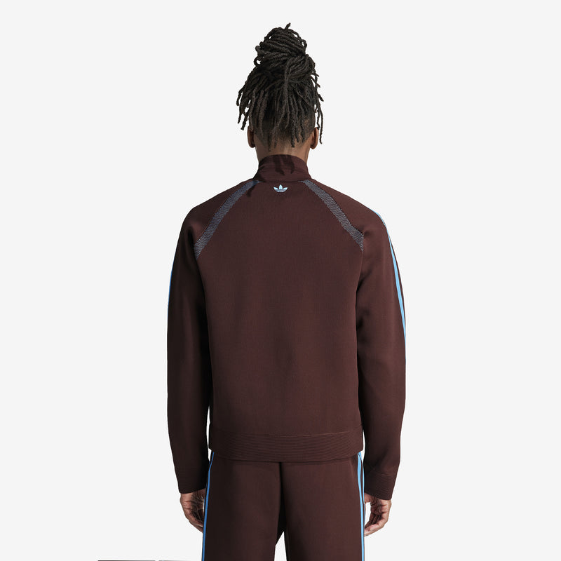 Wales Bonner Statement Knit Track Top Mystery Brown