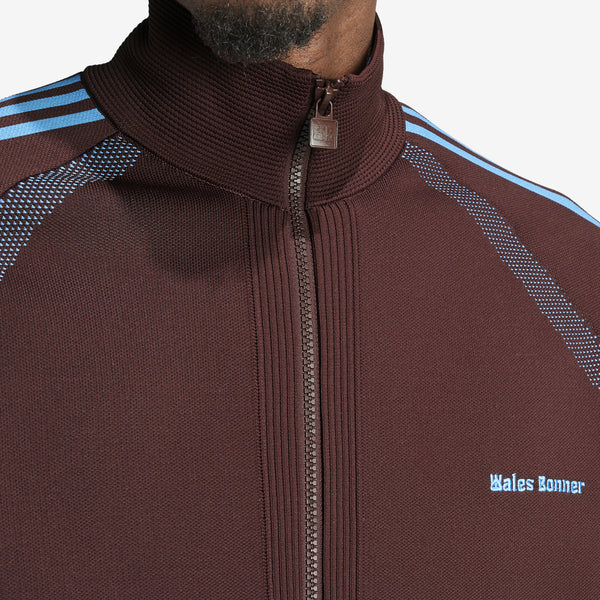 Wales Bonner Statement Knit Track Top Mystery Brown