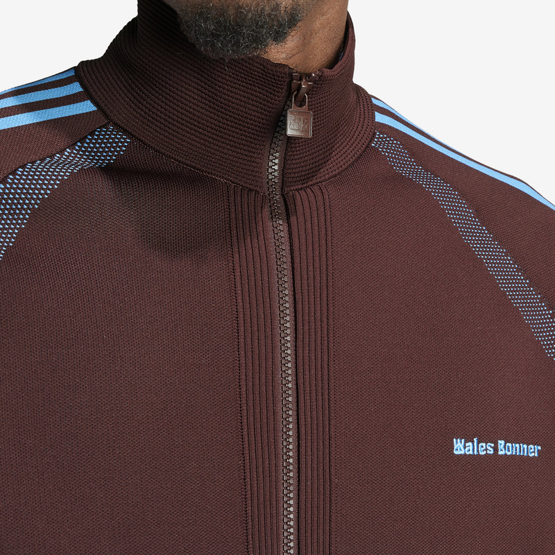 Wales Bonner Statement Knit Track Top Mystery Brown