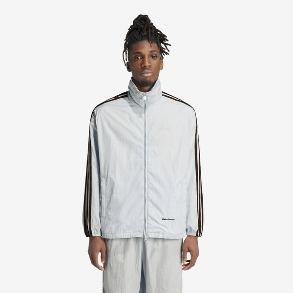 Wales Bonner Statement Nylon Track Top Blue Tint