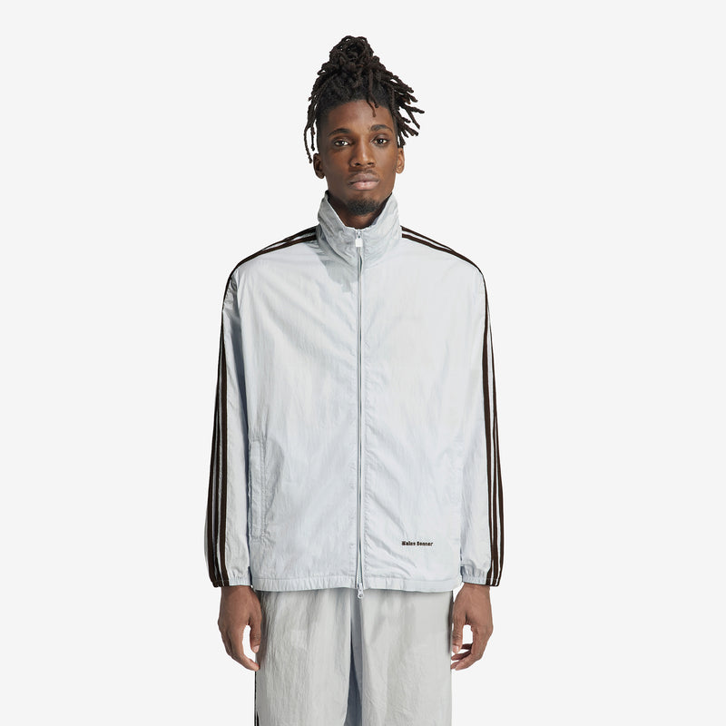 Wales Bonner Statement Nylon Track Top Blue Tint