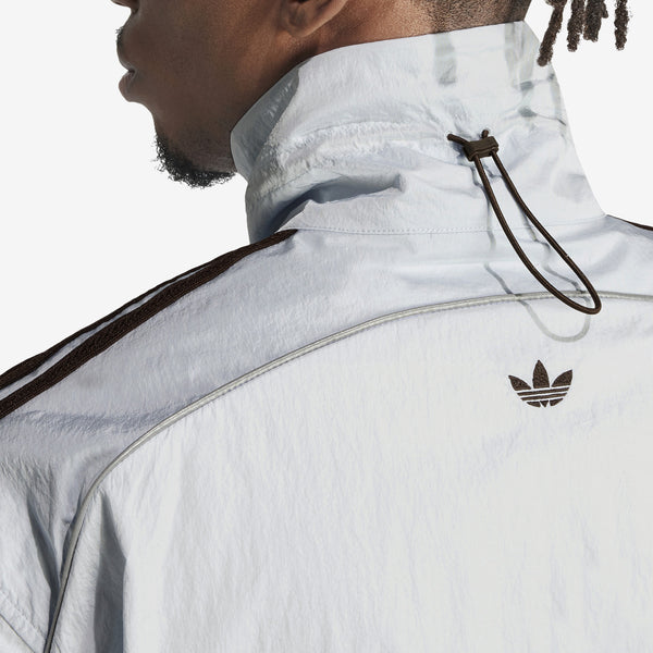 Wales Bonner Statement Nylon Track Top Blue Tint