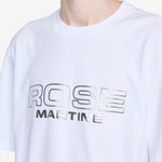 Classic T-Shirt White Rose Outline