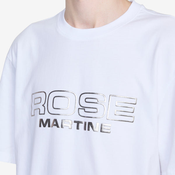 Classic T-Shirt White Rose Outline Tees