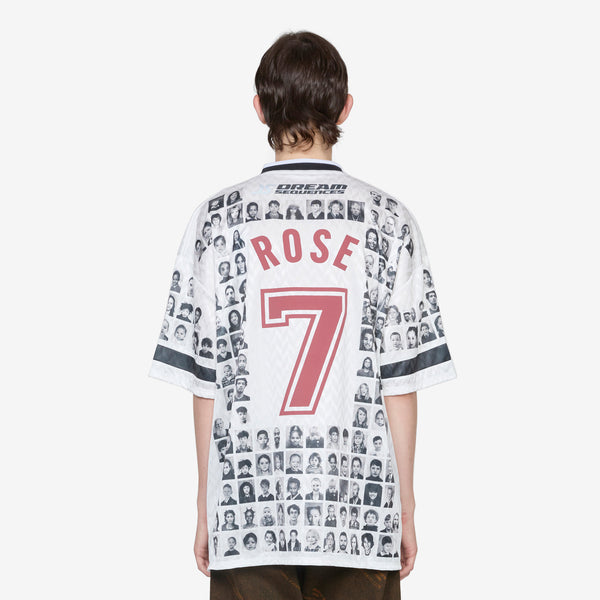 Printed Football Top White Faces Tees