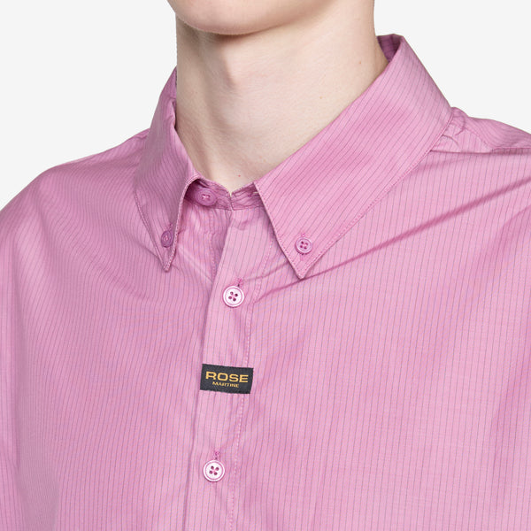 Shortsleeve Casual Shirt Purple | Black Stripe Shirts