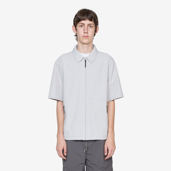Technical Short Sleeve Shirt Light Grey Front