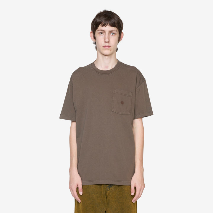Pocket T-Shirt Brown Front