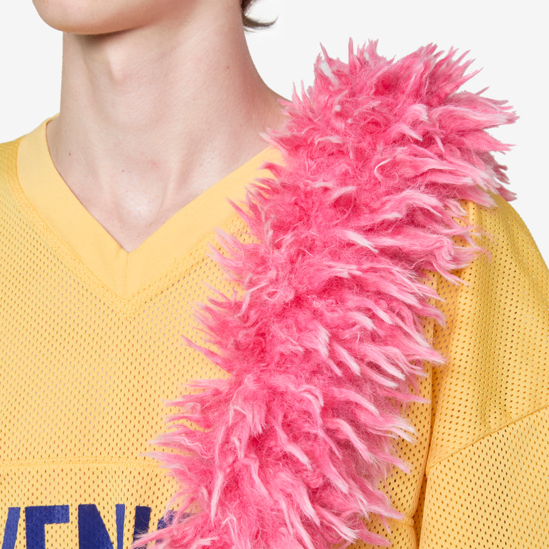 Faux Fur Messenger Bag Pink Bags