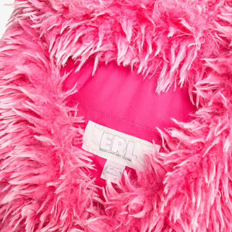 Faux Fur Messenger Bag Pink Bags
