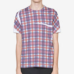Tartan Overprint T-Shirt White | Check