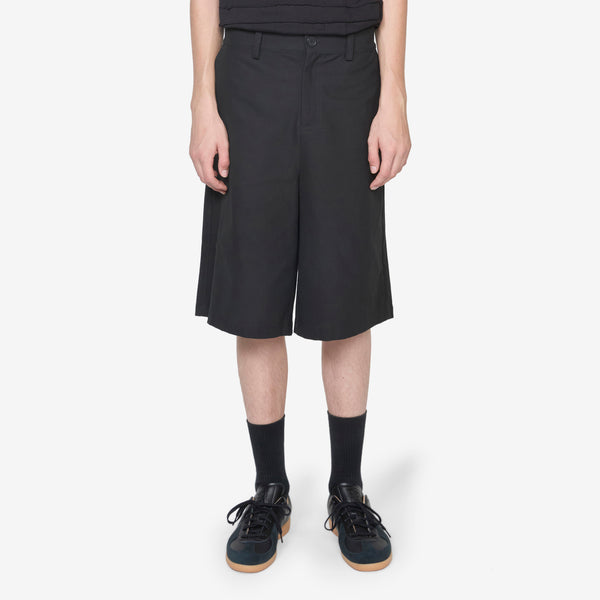 Wide-Leg  Shorts Black Shorts