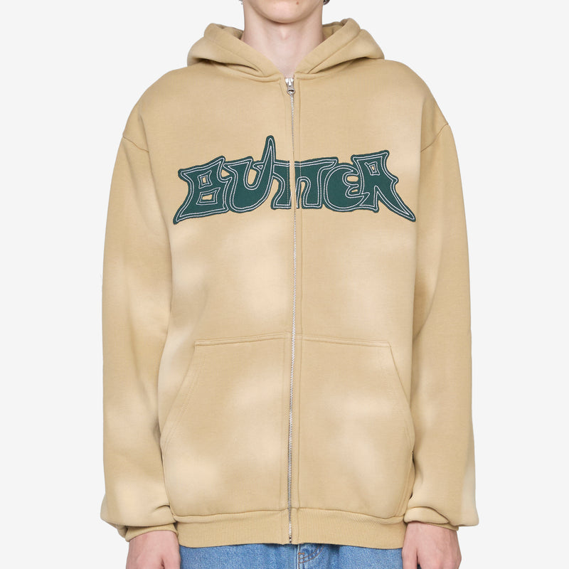 Encounter Zip-Thru Hood Washed Tan Jumpers