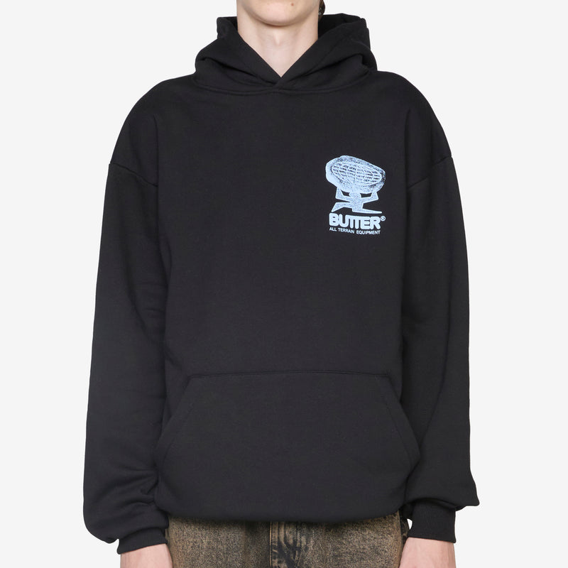 Terrain Pullover Hood Black Jumpers