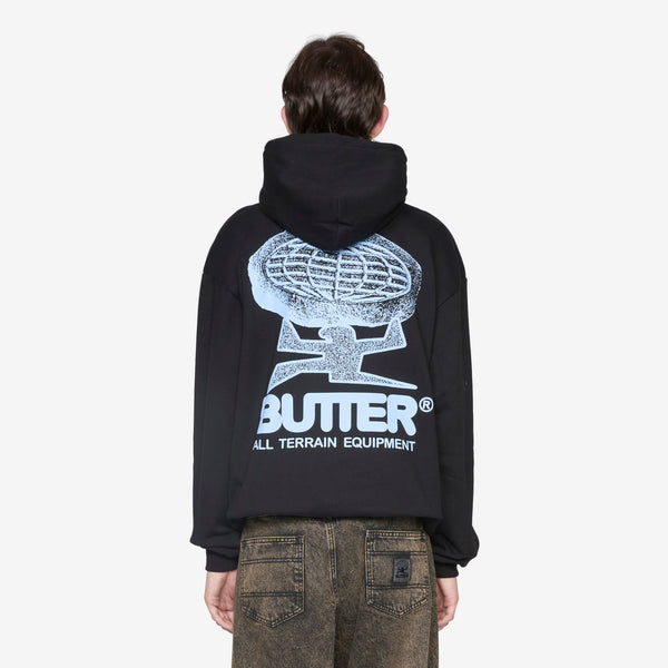 Terrain Pullover Hood Black Jumpers