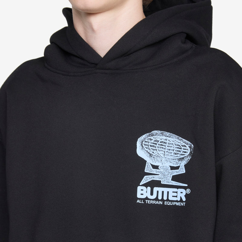 Terrain Pullover Hood Black Jumpers