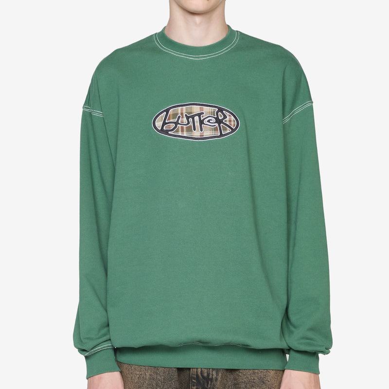 Crust Crewneck Washed Forest Jumpers