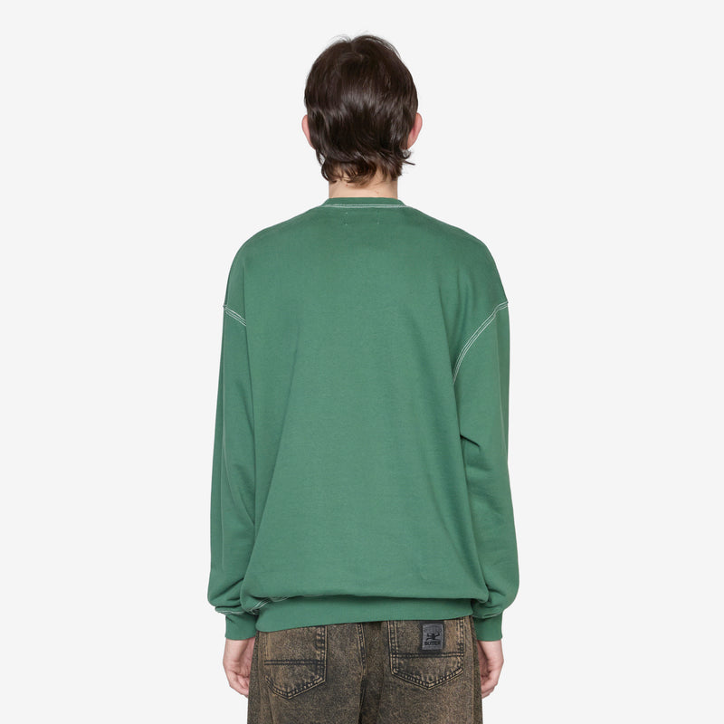Crust Crewneck Washed Forest Jumpers