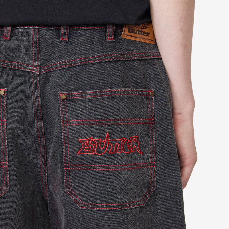 Encounter Denim Shorts Tinted Washed Black Shorts
