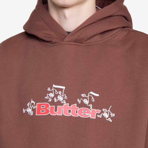 Tempo Logo Pullover Hood Chocolate Jumpers