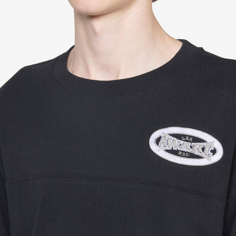 Longsleeve Varsity Jersey Black Tees