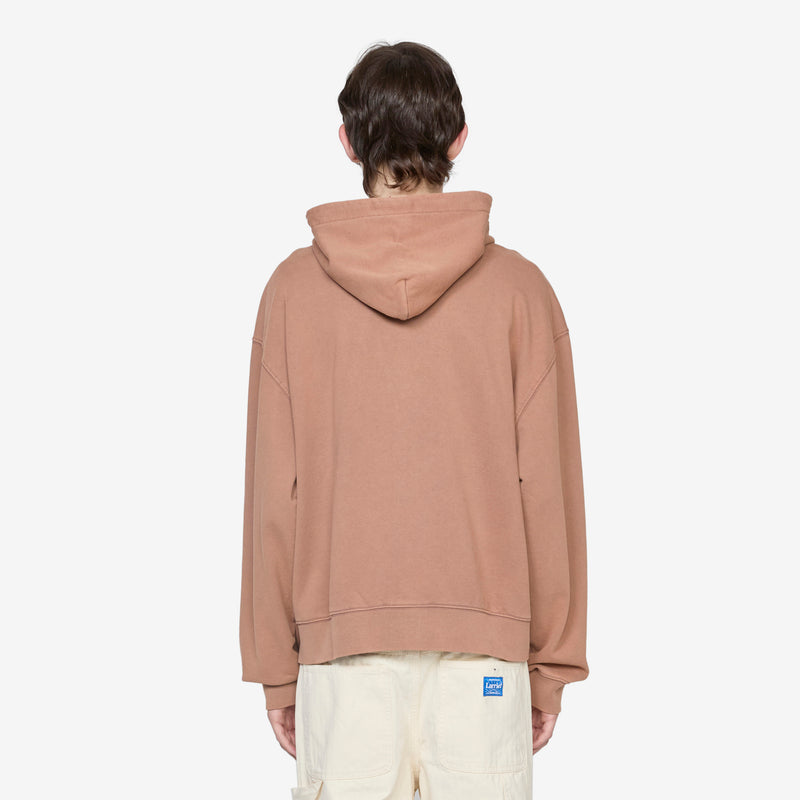 Eri Zip Up Hoodie Knit Brown Jumpers