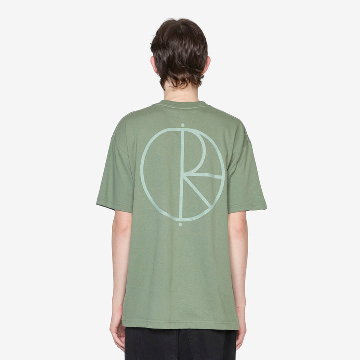 Contrast Stroke Logo T-Shirt Moss Green