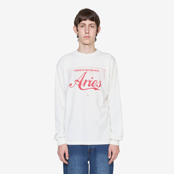 Faded Cola Longsleeve T-Shirt Off White Tees