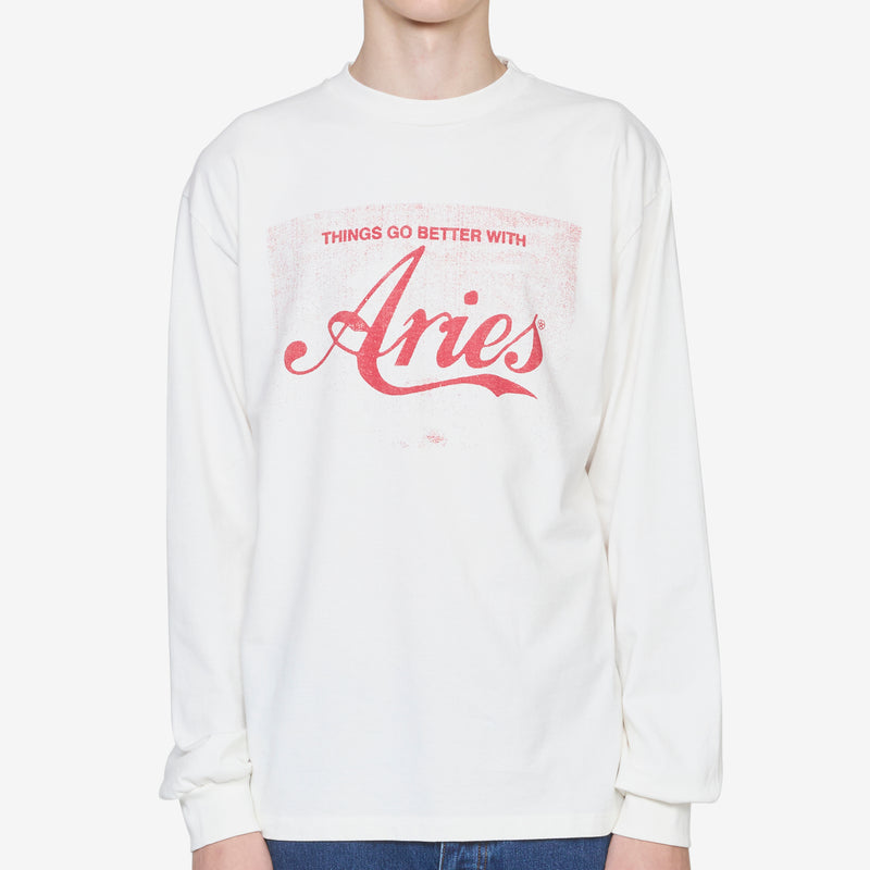 Faded Cola Longsleeve T-Shirt Off White Tees