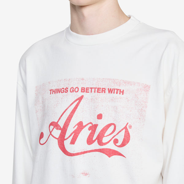 Faded Cola Longsleeve T-Shirt Off White Tees