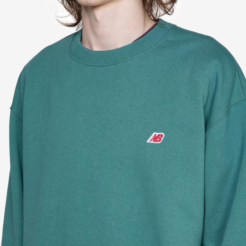 Made in USA Core Crewneck Sweatshirt New Spruce Heather Jumpers