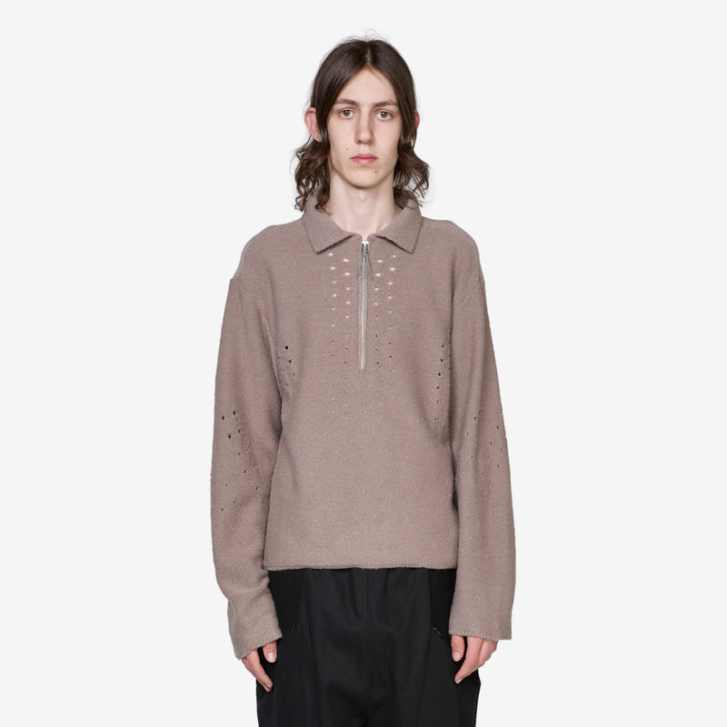 Mohair Polo Taupe Jumpers