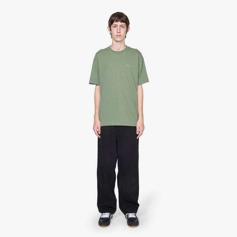 Contrast Stroke Logo T-Shirt Moss Green Tees