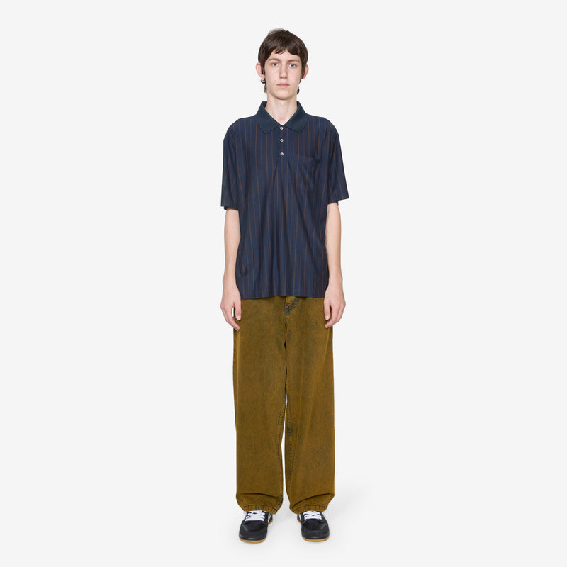 Fancy Polo Shirt Navy | Dark Brown Shirts