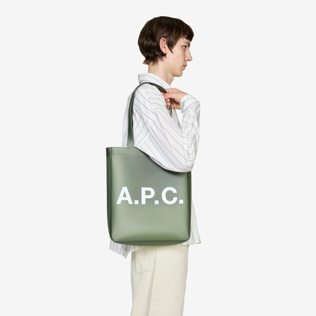 Lou Tote Transparent Khaki Bags