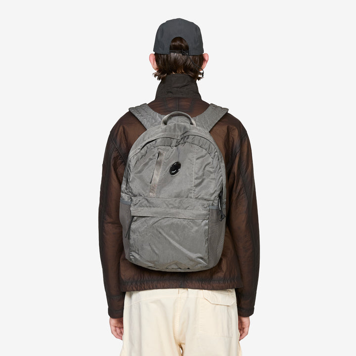 Nylon B Lens Backpack Gunmetal Front