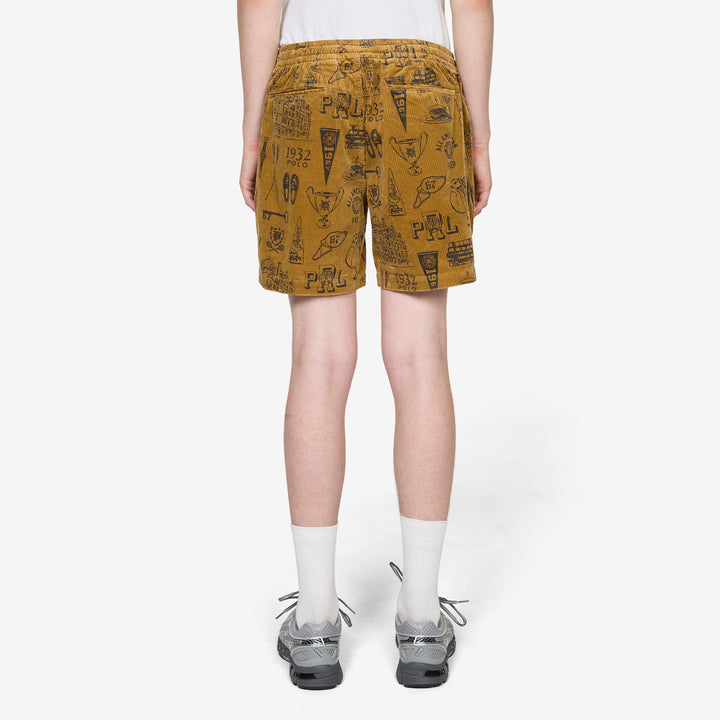 6-Inch Polo Prepster Corduroy Short Golden Brown Preppy Diary