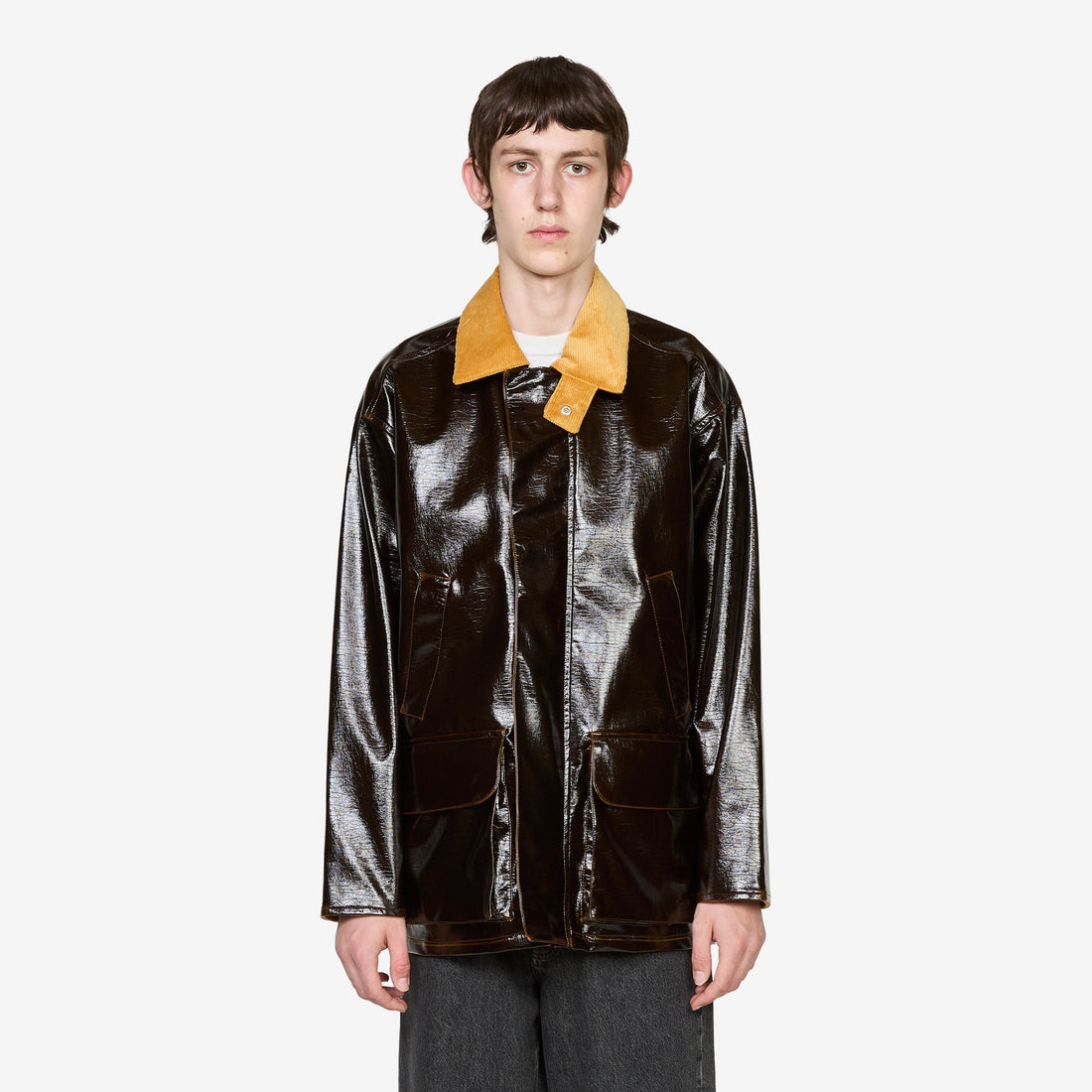 Vinyl Leisure Jacket Brown Jackets