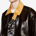 Vinyl Leisure Jacket Brown