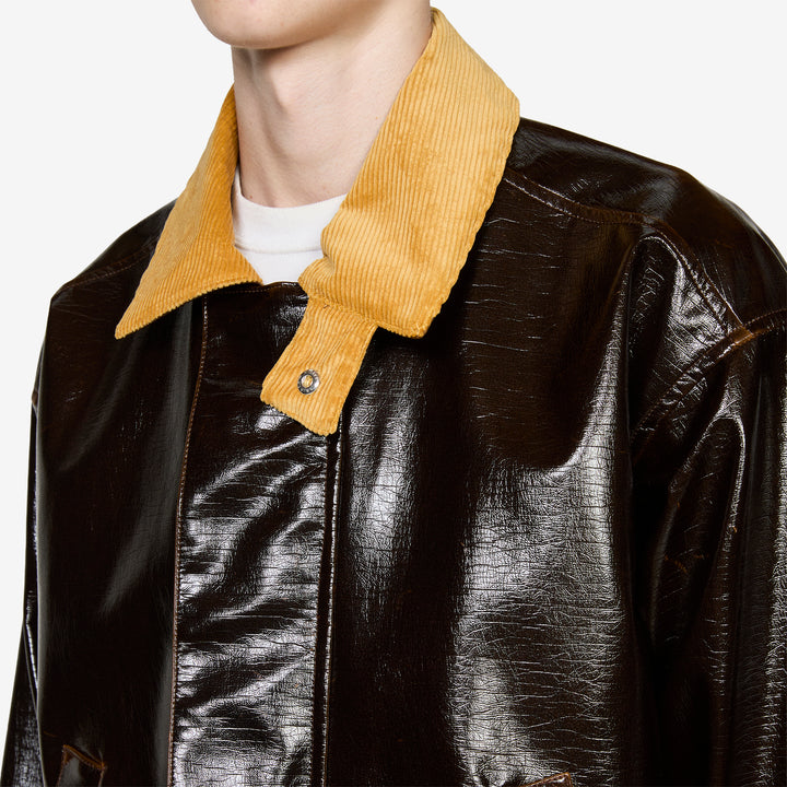 Vinyl Leisure Jacket Brown
