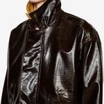 Vinyl Leisure Jacket Brown