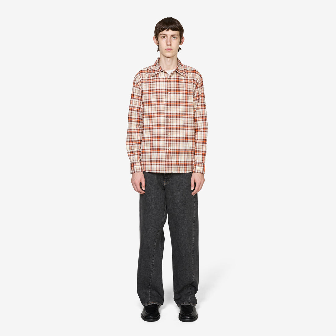 Studio Shirt Off White Check Shirts
