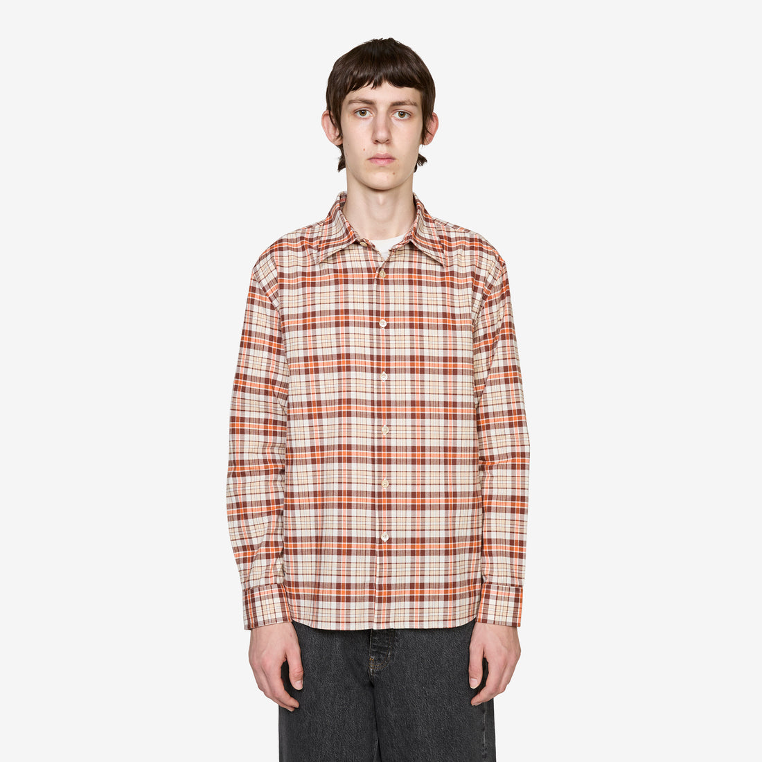 Studio Shirt Off White Check Shirts