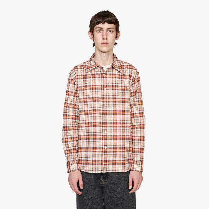 Studio Shirt Off White Check Front