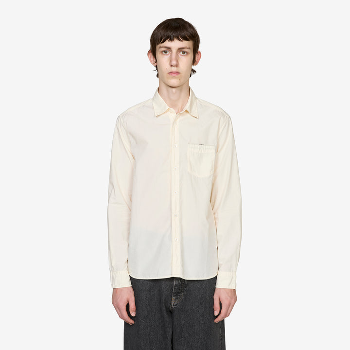Poplin Longsleeve Button Shirt Pistachio Shell Front