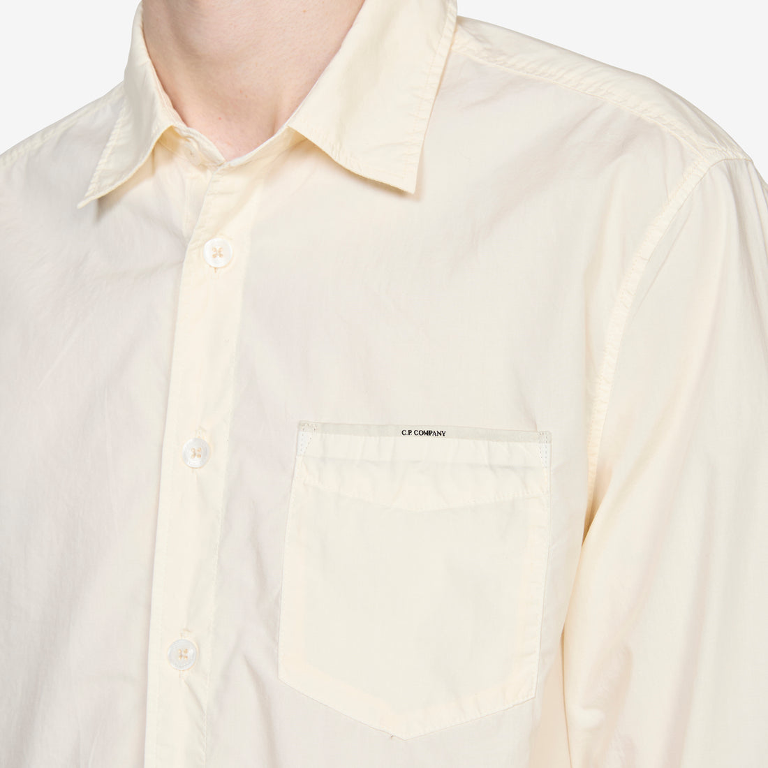 Poplin Longsleeve Button Shirt Pistachio Shell Shirts