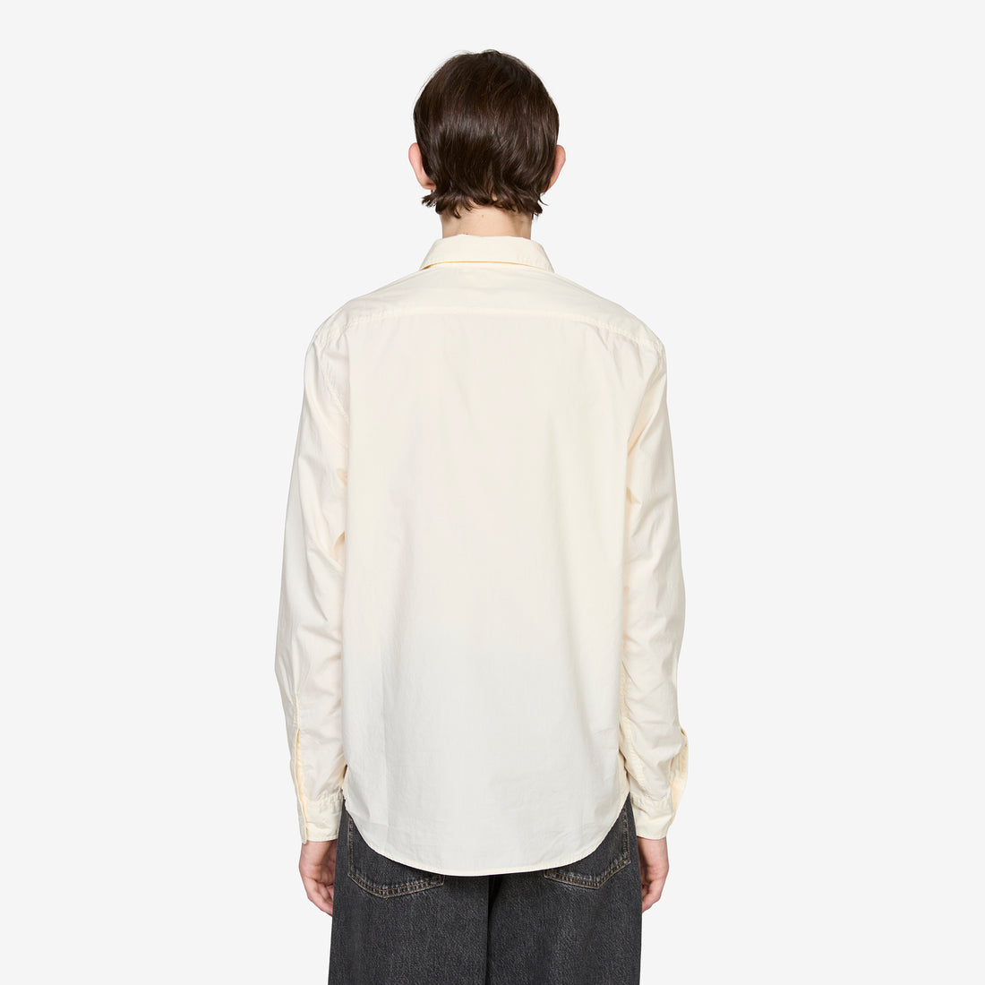 Poplin Longsleeve Button Shirt Pistachio Shell Shirts