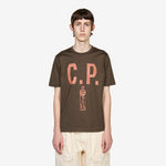 Mercerized 30/2 Jersey Twisted Logo T-Shirt Ivy Green