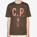 Mercerized 30/2 Jersey Twisted Logo T-Shirt Ivy Green