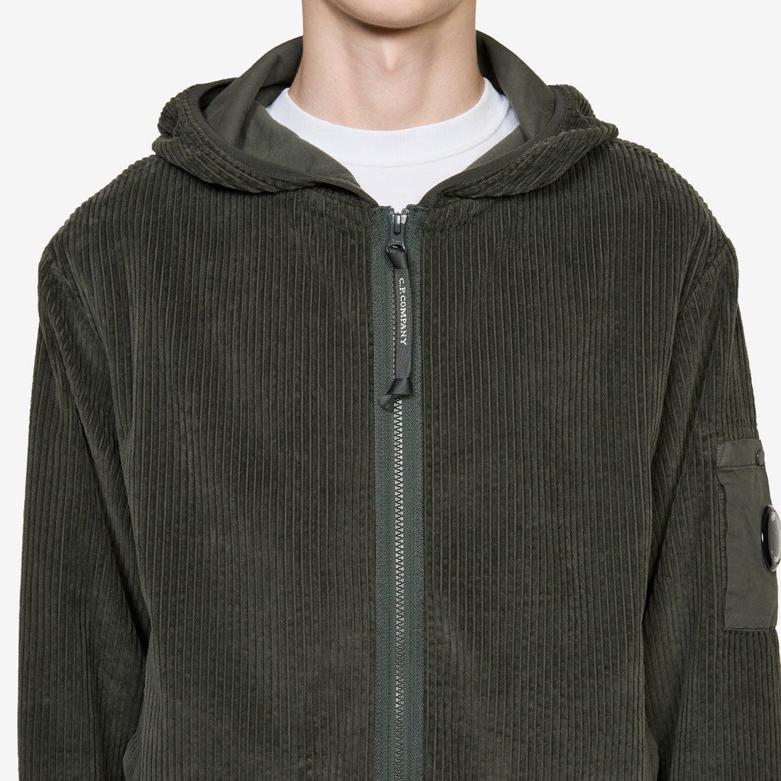 Corduroy 350 Full Zip Hooded Sweatshirt Dark Shadow Shirts